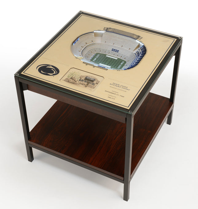 Penn State Nittany Lions 25-Layer StadiumView End Table