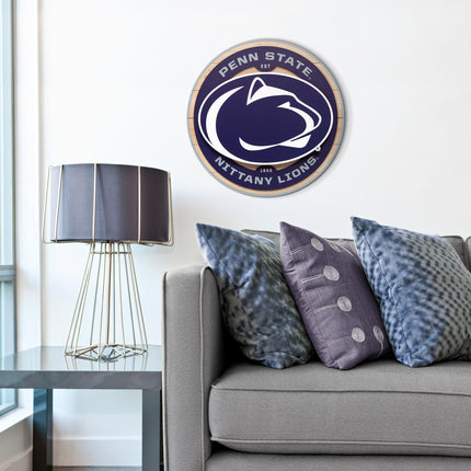 Penn State Nittany Lions 3DX Circle Backer Wall Art