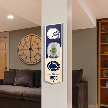 Penn State Nittany Lions 3D Stadium 6x19 Banners