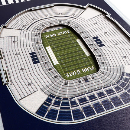 Penn State Nittany Lions 8x32 3D Stadium Banner
