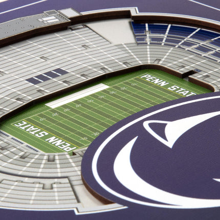 Penn State Nittany Lions 3D StadiumView Wall Art 12x12