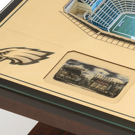 Philadelphia Eagles 25 Layer Stadium View Lighted End Table