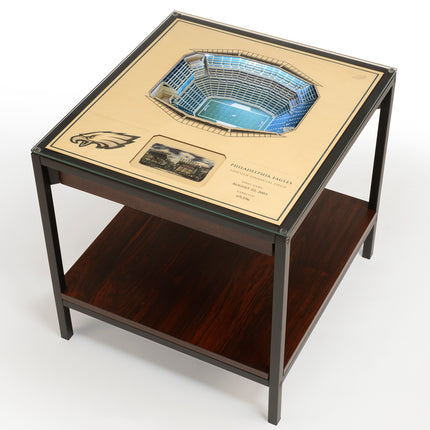 Philadelphia Eagles 25 Layer Stadium View Lighted End Table