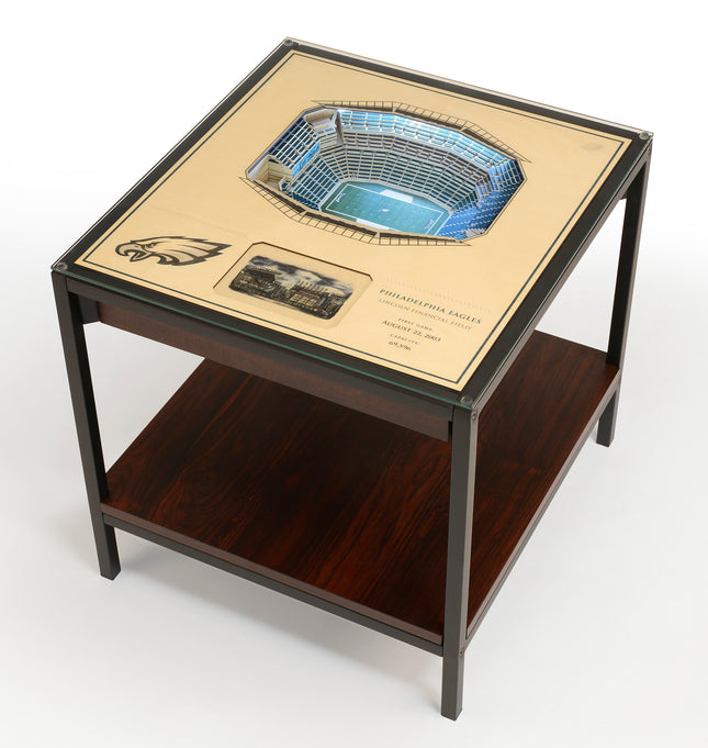 Philadelphia Eagles 25 Layer Stadium View Lighted End Table