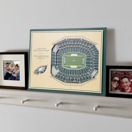 Philadelphia Eagles 5-Layer 3D StadiumView Wall Art