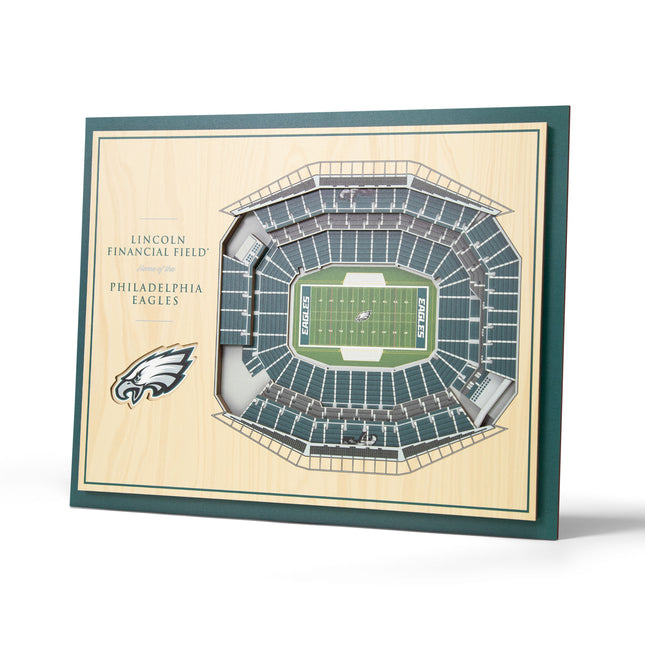 Philadelphia Eagles 5-Layer 3D StadiumView Wall Art