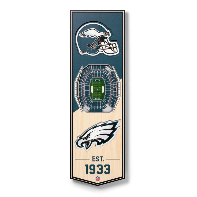 Philadelphia Eagles 3D Stadium 6x19 Banners