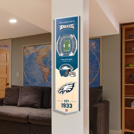 Philadelphia Eagles 8x32 3D Stadium Banner
