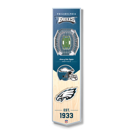 Philadelphia Eagles 8x32 3D Stadium Banner