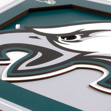 Philadelphia Eagles 3D Logo Series Wall Art - 12x12