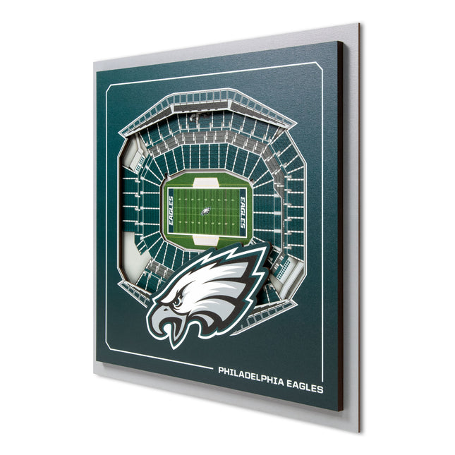 Philadelphia Eagles 3D StadiumView Wall Art 12x12