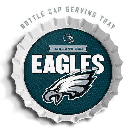 Philadelphia Eagles Bottle Cap Serving Tray
