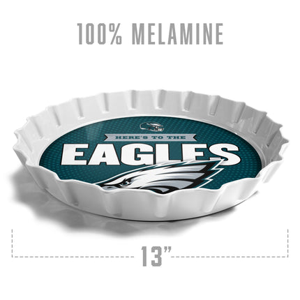 Philadelphia Eagles Bottle Cap Serving Tray