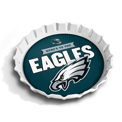 Philadelphia Eagles Bottle Cap Serving Tray
