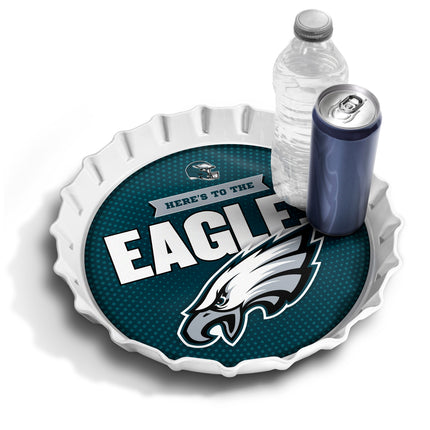Philadelphia Eagles Bottle Cap Serving Tray