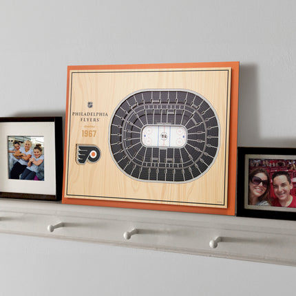 Philadelphia Flyers 5-Layer 3D StadiumView Wall Art