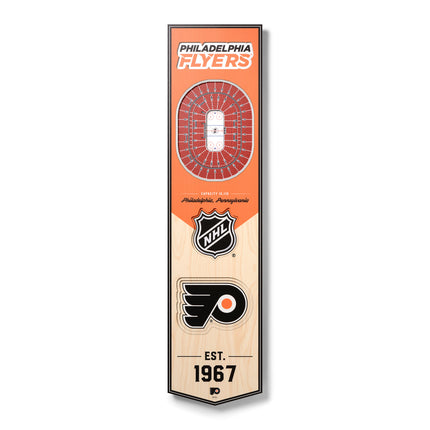 Philadelphia Flyers 8x32 3D Stadium Banner