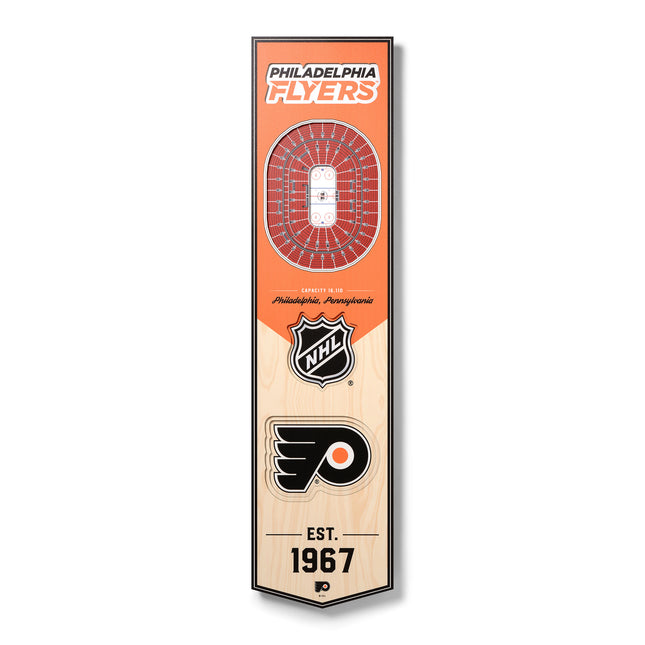 Philadelphia Flyers 8x32 3D Stadium Banner