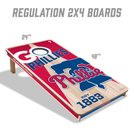 Philadelphia Phillies Cornhole Boards 2x4