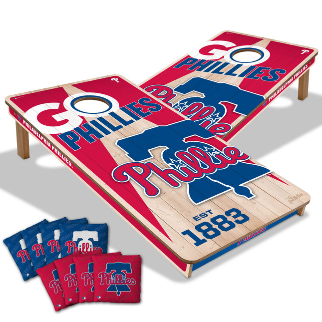 Philadelphia Phillies Cornhole Boards 2x4