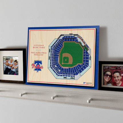 Philadelphia Phillies 5-Layer 3D StadiumView Wall Art