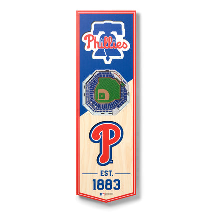 Philadelphia Phillies 3D Stadium 6x19 Banners