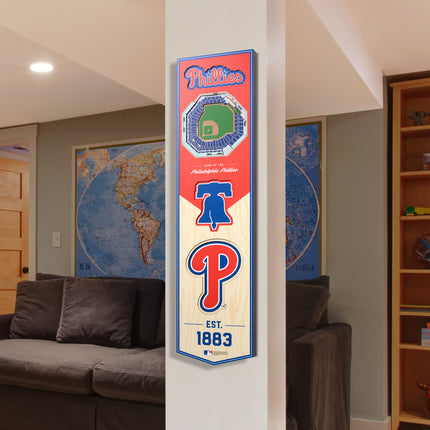 Philadelphia Phillies 8x32 3D Stadium Banner