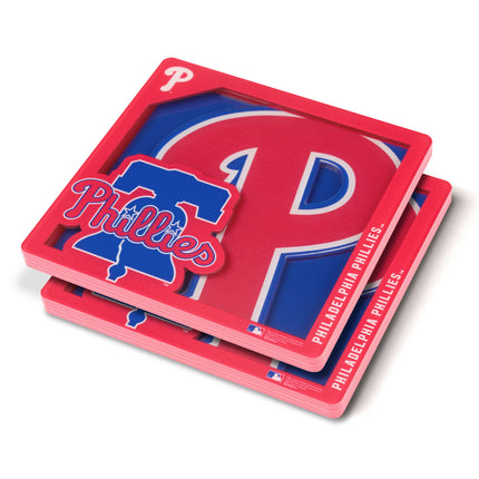 Philadelphia Phillies 3D Logo Series Coasters