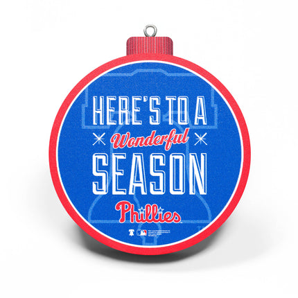 Philadelphia Phillies 3D Logo Series Ornament