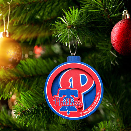 Philadelphia Phillies 3D Logo Series Ornament