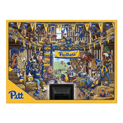 Pittsburgh Panthers Barnyard Fans Puzzle - 500 PC