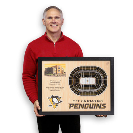 Pittsburgh Penguins 25 Layer Arena Art