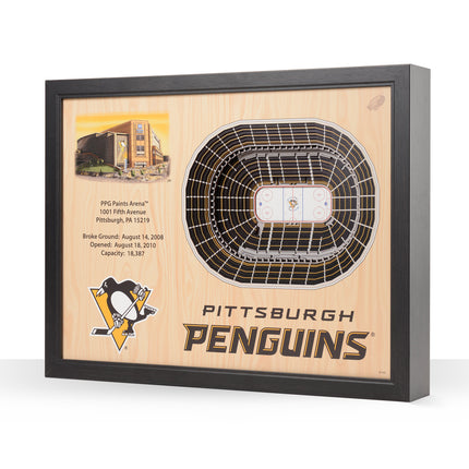 Pittsburgh Penguins 25 Layer Arena Art