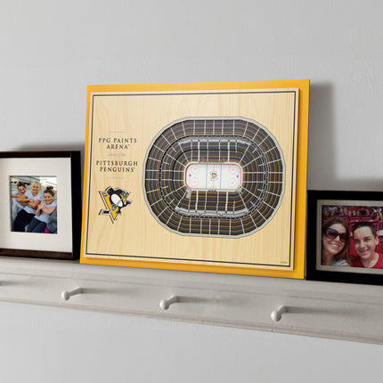 Pittsburgh Penguins 5-Layer 3D StadiumView Wall Art