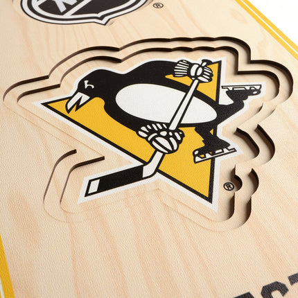 Pittsburgh Penguins 8x32 3D Stadium Banner