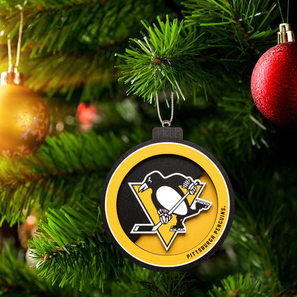 Pittsburgh Penguins 3D Logo Series Ornament