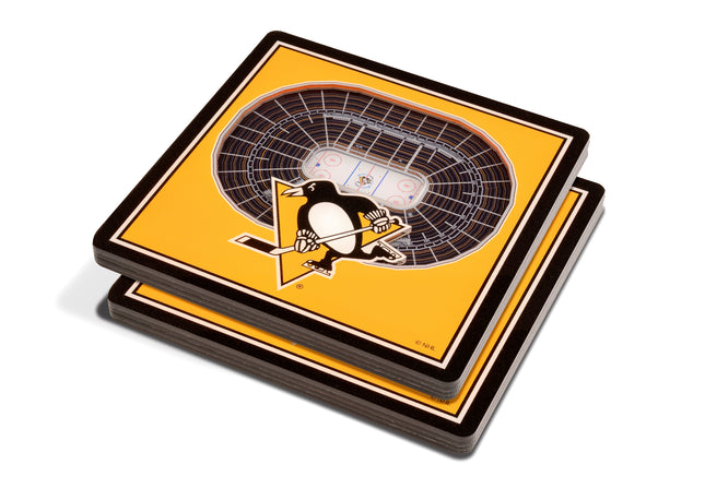 Pittsburgh Penguins 3D Stadium View Coasters