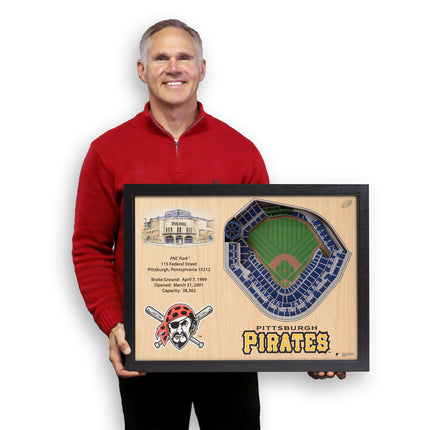 Pittsburgh Pirates 25 Layer Stadium Art