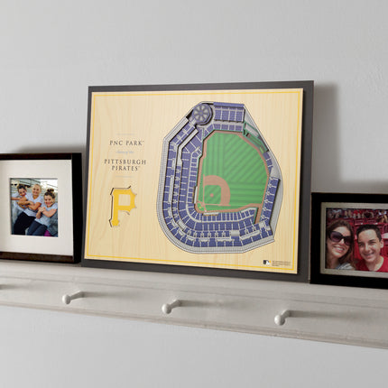 Pittsburgh Pirates 5-Layer 3D StadiumView Wall Art