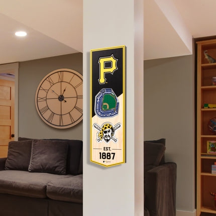 Pittsburgh Pirates 3D Stadium 6x19 Banners