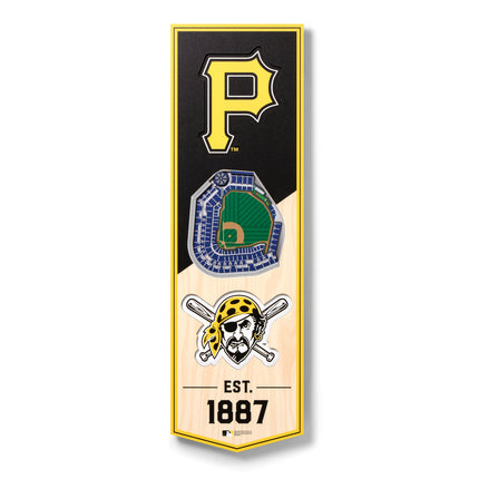 Pittsburgh Pirates 3D Stadium 6x19 Banners