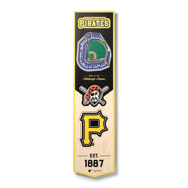 Pittsburgh Pirates 8x32 3D Stadium Banner