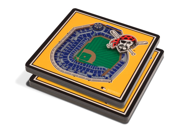 Pittsburgh Pirates 3D Stadium View Coasters