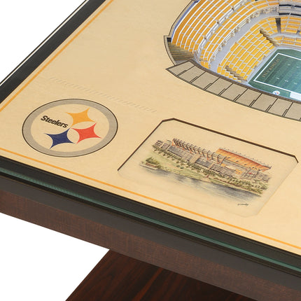Pittsburgh Steelers 25 Layer Stadium View Lighted End Table