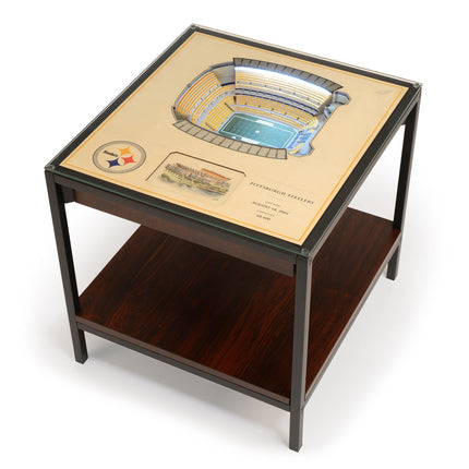 Pittsburgh Steelers 25 Layer Stadium View Lighted End Table