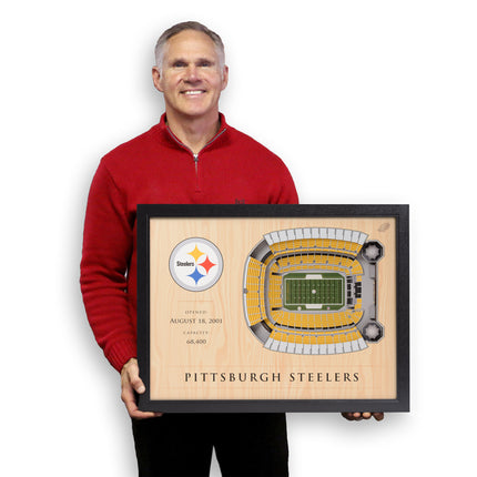 Pittsburgh Steelers 25 Layer Stadium Art