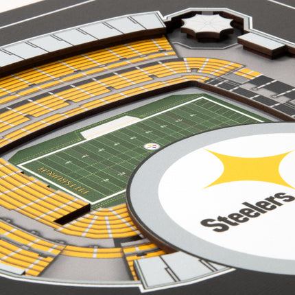 Pittsburgh Steelers 3D StadiumView Wall Art 12x12