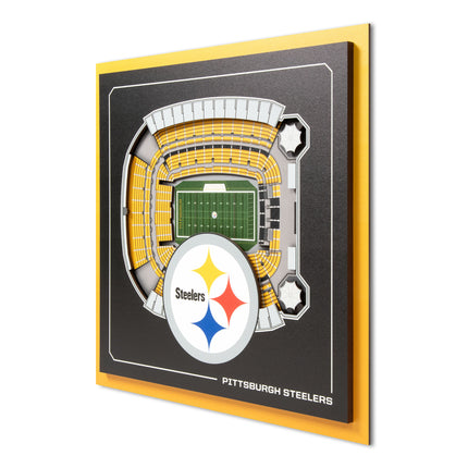 Pittsburgh Steelers 3D StadiumView Wall Art 12x12