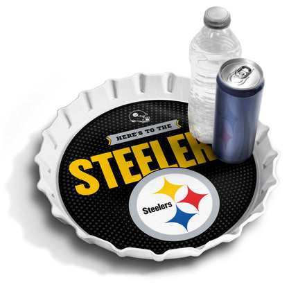 Pittsburgh Steelers Bottle Cap Serving Tray