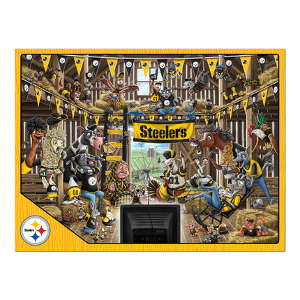 Pittsburgh Steelers Barnyard Fans Puzzle - 500 PC